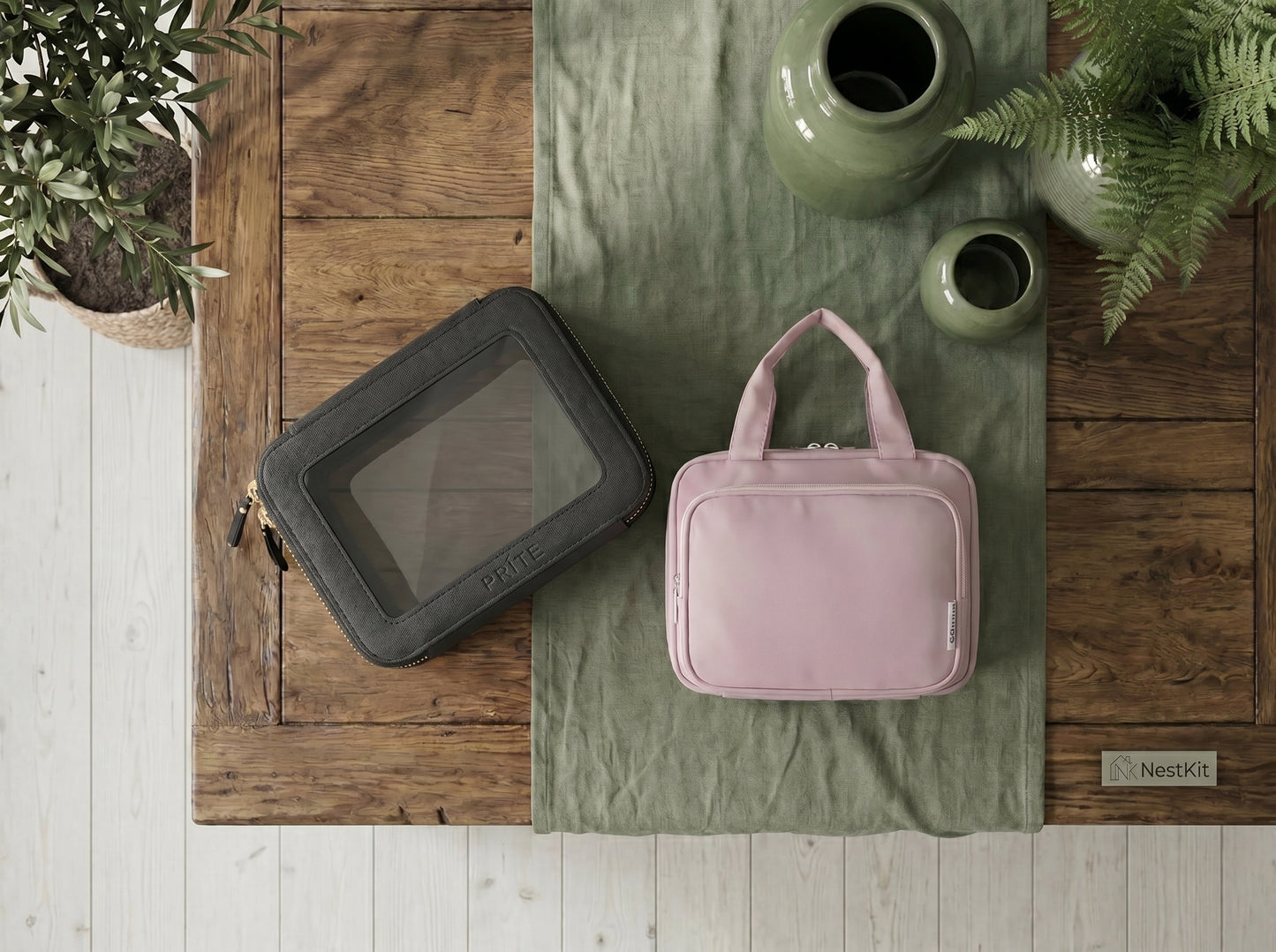 NestKit Travel Bundle — Hanging Bag + Makeup Bag