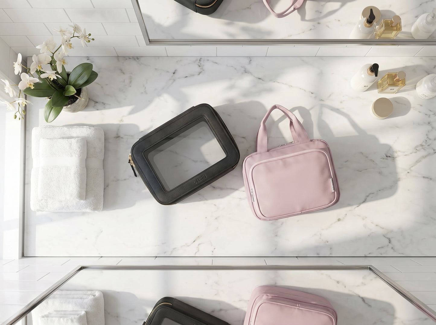 NestKit Travel Bundle — Hanging Bag + Makeup Bag