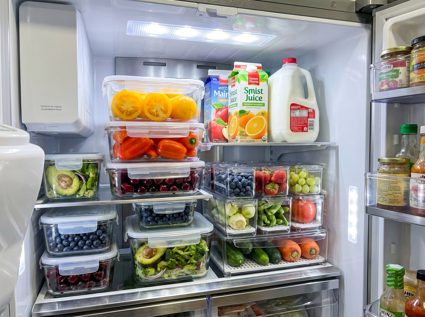 NestKit Kitchen Bundle — Fridge Organiser + Meal Prep Containers